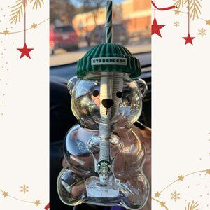 Limited Edition Starbucks Holiday 2025 Bearista BEAR Glass Cup